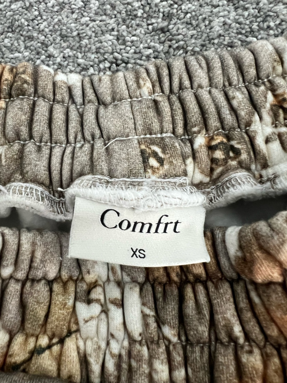 Comfrt Camouflage-Pattern Joggers in Brown & Beige - Picture 3 of 7